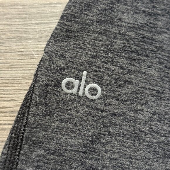 ALO Yoga Women's Alosoft High-Waist Lounge Legging - Grey - Picture 3 of 7